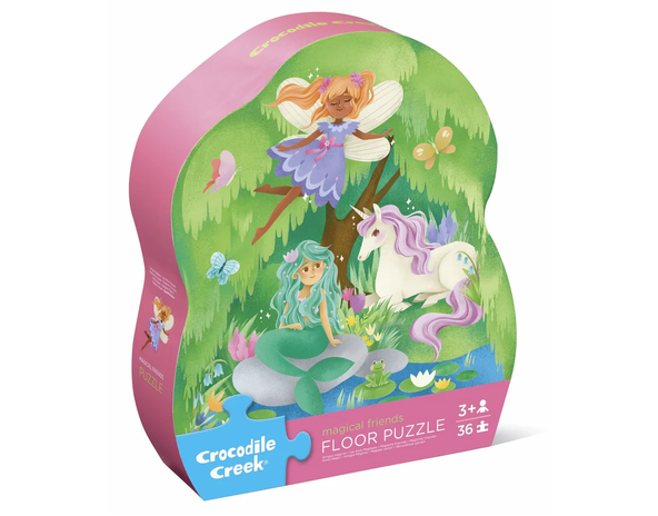 Crocodile Creek Puzzle - 36pc Floor - Magical Friends-Mountain Baby
